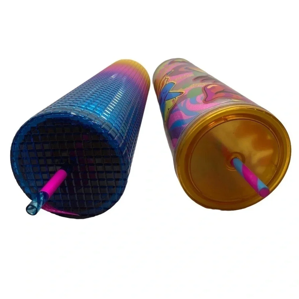 STARBUCKS SET Tim Singleton 2023 Ltd Edition PRIDE Venti Tumbler Cold Cups NWT - Picture 6 of 7